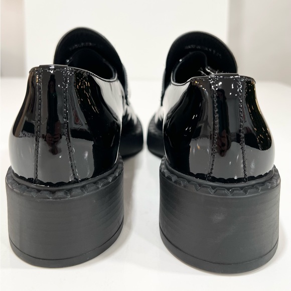 PRADA Triangle Logo Patent Leather Loafers EU:37 - Picture 6 of 14